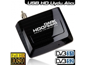 HDDREAM Zaman Ayarlı Kayıt Harici Mobile USB DVB S/S2 Uydu TV Kartı DK-AC-TVUSBDVBS2 Dark