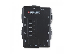 4 Port Kompakt KVM Switch PS/2 150118 302846 Intellinet