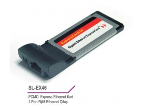 SL-EX46 Pcmci Express 10/100 Lan Kart S-link