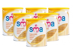 SMA Gold 1 Biberon Maması (Bebek Sütü) 400 Gr 6 Adet