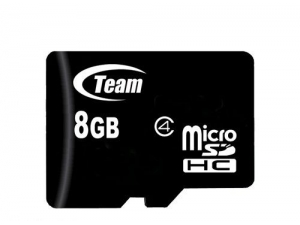MicroSDHC 8GB Class 4 Team