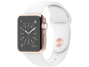 Watch Edition (38 mm) 18 Ayar Roze Altın Kasa ve Beyaz Spor Kordon Apple