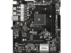 ASRock A320M-DGS AMD A320 AM4 Soket DDR4 3200MHz+ Ultra M.2,USB 3.1 Gen 1 Micro-ATX - ASRA320M-DGS