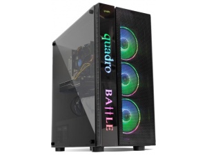 Quadro Battle H-Ix5 G4825 Intel Core i5 10400F 8GB 256GB SSD GTX 1050Ti Freedos