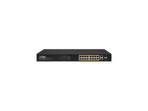 Cnet CGS-1622SP 16 Port Gigabit 2xsfp 2XRJ45 Poe Switch 250W