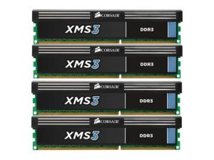 XMS3 16GB (4x4GB) DDR3 1600MHz CMX16GX3M4A1600C9 Corsair