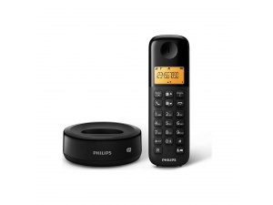 D1651B/01 Kablosuz Dect Telsiz Telefon Siyah Philips