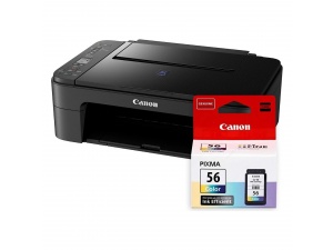 Canon E3340 Renkli Inkjet Yazıcı/ Fotokopi+Tarama/ Wifi + Cl-56 Renkli Mürekkep Kartuşu