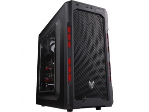 FSP CMT210 Mid Tower Kasa Red Frame