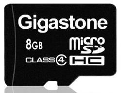 MicroSDHC 8GB Gigastone