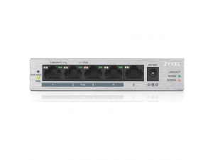 Zyxel GS1005-HP, 5 Port Gigabit PoE+ 4 x PoE, 60 Watt Masaüstü Switch