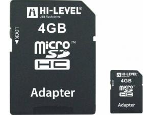 Hi-Level MicroSDHC 4GB HLV-MCSDHC4-4G