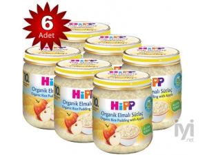 Hipp Kavanoz Maması Organik Elmalı Sütlaç 200 Gr 6`lı Paket