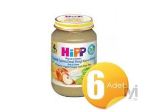 Hipp Organik Üzümlü Elmalı Pirinçli Meyve Püresi 190gr 6 Adet