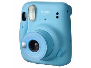 Fujifilm Instax Mini 11 Mavi Fotoğraf Makinesi - 10'lu Film Mavi Powerbank ve Siyah Tws Bluetooth Kulaklık