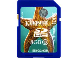 Kingston SDHC Ultimate G2 8GB Class 6 SD6G2/8GB