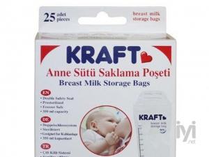 Süt Saklama Poşeti 25` li KRF-EMB001 Kraft