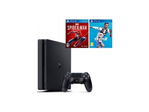 Sony PS4 Slim 500 GB Oyun Konsolu + PS4 Spider-Man + PS4 Fifa 19 Türkçe