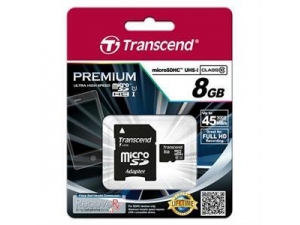 TS8GUSDU1 Premium 8GB microSDHC Class10 Transcend