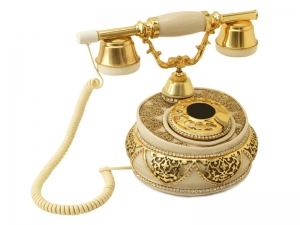 Anna Bell Villa Kemik Varaklı Swarovski Taşlı Telefon