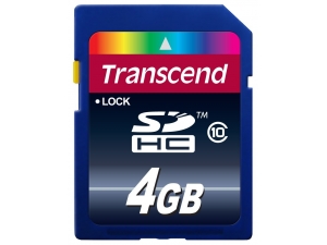 Transcend SDHC 4GB Class 10 TS4GSDHC10