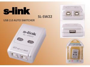 SL-SW22 2 Port Usb 2.0 Switch S-link