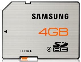 Samsung SDHC 4GB Class 4