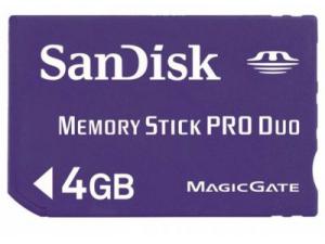 MemoryStick PRO Duo 4GB Sandisk