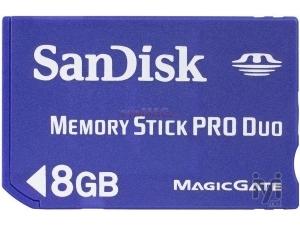 MemoryStick PRO Duo 8Gb Sandisk
