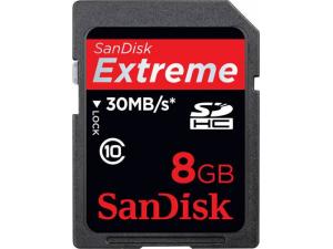 SDHC Extreme 8GB Class 10 Sandisk