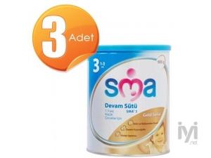 SMA Gold 3 Devam Sütü (Bebek Maması) 900 gr 3 Adet