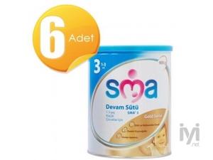 Gold 3 Devam Sütü (Bebek Maması) 900 gr 6 Adet SMA