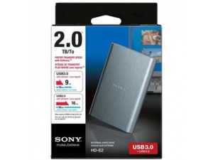Sony HD-E2S 2TB 2.5” Gümüş Taşınabilir Disk
