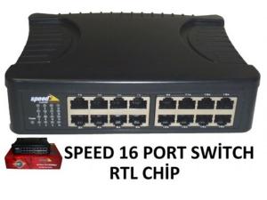 16 Port 10/100 Switch Speed