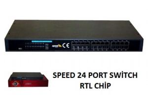 24 Port 10/100 Rack Mountable Switch Speed