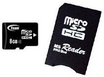 Memory Stick Micro Pro Duo 8GB Team