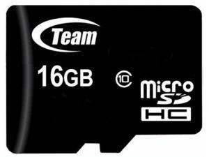 SecureDigital Micro 16GB Class 10 (SDHC) Team