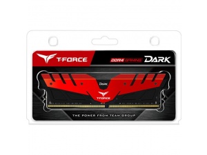 Team T-Force Dark 8GB DDR4 2666MHz Gaming Soğutuculu Ram Bellek Kırmızı