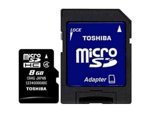MicroSDHC 8GB Class 4 Toshiba