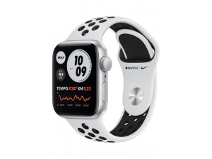 Apple Watch Nike SE 40mm GPS Silver Alüminyum Kasa ve Pure Platinum/Siyah Nike Spor Kordon MYYD2TU/A