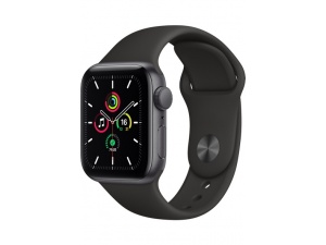 Apple Watch SE 40mm GPS Space Gray Alüminyum Kasa ve Siyah Spor Kordon MYDP2TU/A
